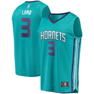 Camiseta Jeremy Lamb 3 Charlotte Hornets 2019 Azul Hombre
